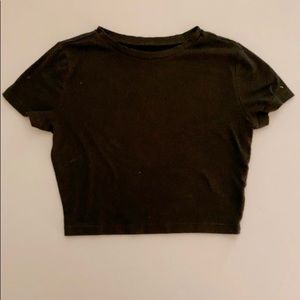 Wild Fable Black Crop Top, Medium
